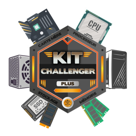 KIT Challenger Plus - B760 GAMING X + I5-12400 + DDR5-4800 / 16Go + E100 / 1To | ECP Grossiste informatique