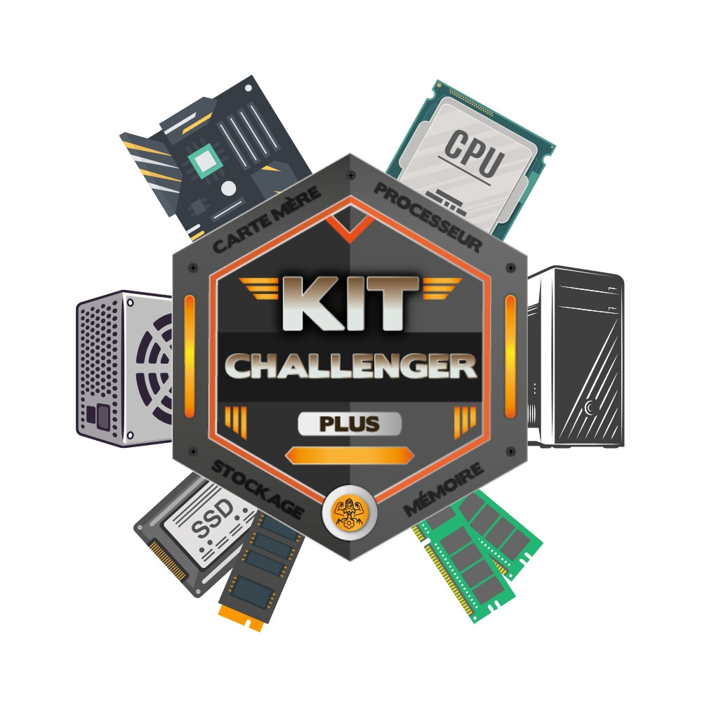 KIT Challenger Plus - B760 GAMING X + I5-12400 + DDR5-4800 / 16Go + E100 / 1To | ECP Grossiste informatique KIT Challenger Plus - B760 GAMING X + I5-12400 + DDR5-4800 / 16Go + E100 / 1To | ECP Grossiste informatique