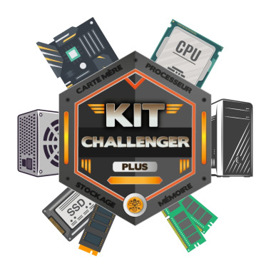 KIT Challenger Plus - B760 GAMING X + I5-12400 + DDR5-4800 / 16Go + E100 / 1To | ECP Grossiste informatique