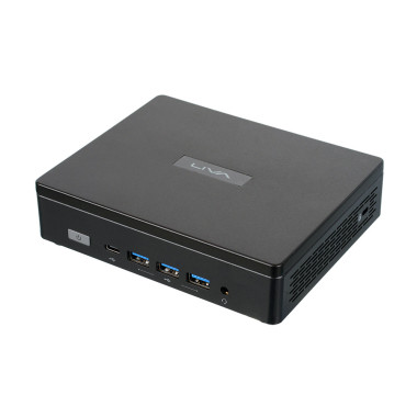 ECS EliteGroup LIVA Z5 PLUS - Mini PC Barebone - CPU Intel Core i5-1335U - 2x DDR4 - M.2 - 2x HDMI - DisplayPort - Wifi - Noir