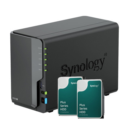Bundle Synology DS224+ 2Go NAS + 2 DD HAT3300-4T | ECP Grossiste informatique