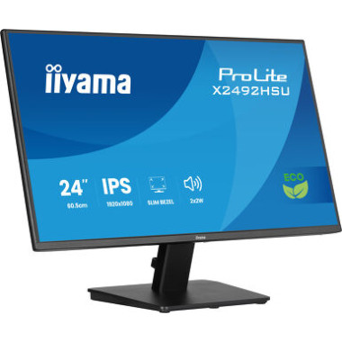 IIYAMA X2492HSU-B1 (ProLite) - 24p IPS FHD 3ms 350cd/m² , HDMI-DP, 2USB 2x2W Noir | ECP Grossiste informatique