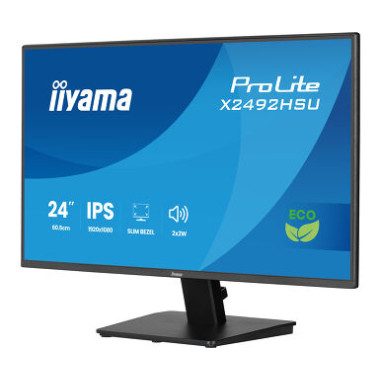 IIYAMA X2492HSU-B1 (ProLite) - 24p IPS FHD 3ms 350cd/m² , HDMI-DP, 2USB 2x2W Noir | ECP Grossiste informatique