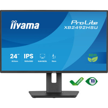 IIYAMA XB2492HSU-B1 (ProLite) - 24p IPS FHD 3ms 350cd/m² , HDMI-DP, 2USB 2x2W Réglable Noir | ECP Grossiste informatique