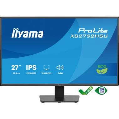 IIYAMA X2792HSU-B1 (ProLite) - 27p IPS FHD 3ms 350cd/m² , HDMI-DP, 2USB 2x2W Noir | ECP Grossiste informatique
