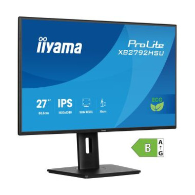 IIYAMA XB2792HSU-B1 (ProLite) - 27p IPS FHD 3ms 350cd/m² , HDMI-DP, 2USB 2x2W Réglable Noir | ECP Grossiste informatique