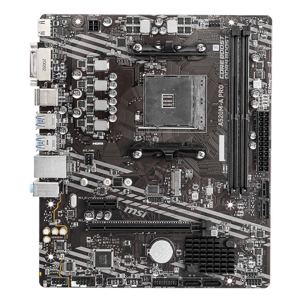 MSI A520M-A PRO carte mère AMD A520 Emplacement AM4 micro ATX