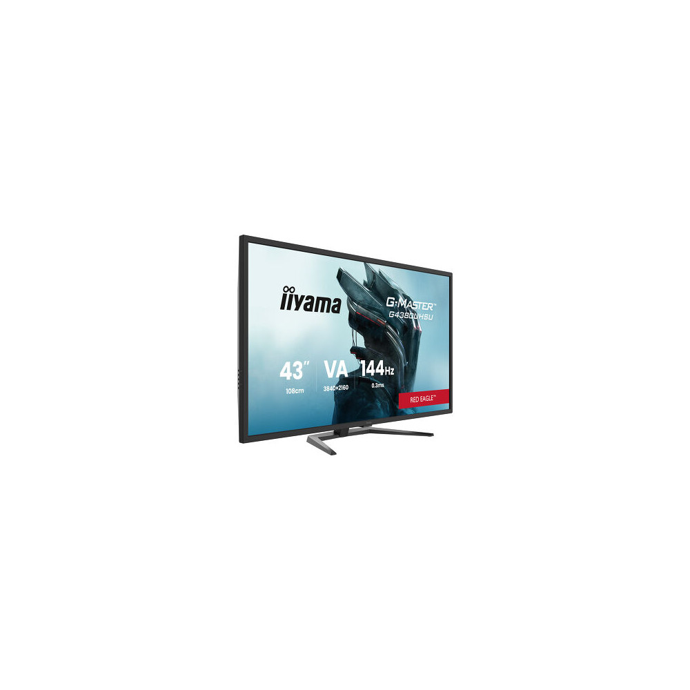 IIYAMA G4380UHSU-B2 (Red Eagle) - 42,5p VA UHD 144Hz 0.3ms 550cd/m² 2HDMI-2DP 4USB 2x7W Noir | ECP Grossiste informatique