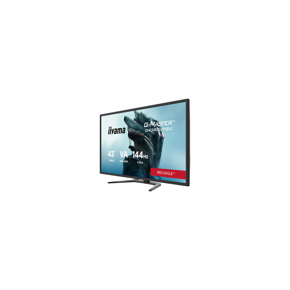 IIYAMA G4380UHSU-B2 (Red Eagle) - 42,5p VA UHD 144Hz 0.3ms 550cd/m² 2HDMI-2DP 4USB 2x7W Noir | ECP Grossiste informatique