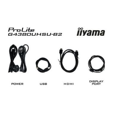 IIYAMA G4380UHSU-B2 (Red Eagle) - 42,5p VA UHD 144Hz 0.3ms 550cd/m² 2HDMI-2DP 4USB 2x7W Noir | ECP Grossiste informatique