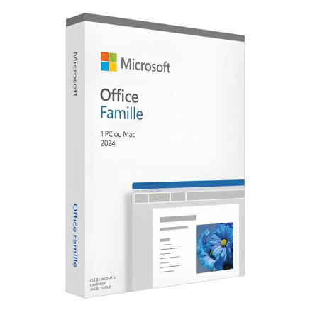 Microsoft Office Famille et Etudiant 2024 - version Boite - 1 PC/MAC - Français