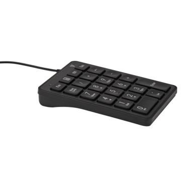V7 Pavé numérique filaire USB KP350 - 22 touches - Calculatrice, Tabulation, Touches de raccourci de retour arrière - Câble de