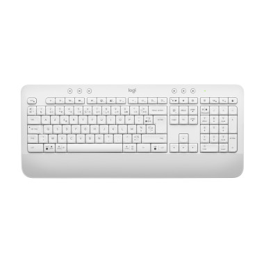 Logitech 920-011023 clavier Souris incluse Bureau Bluetooth AZERTY Français Blanc