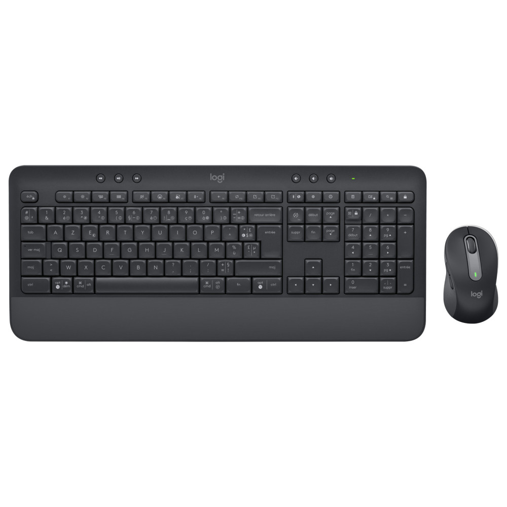 Logitech 920-010995 clavier Souris incluse Bureau Bluetooth AZERTY Français Graphite