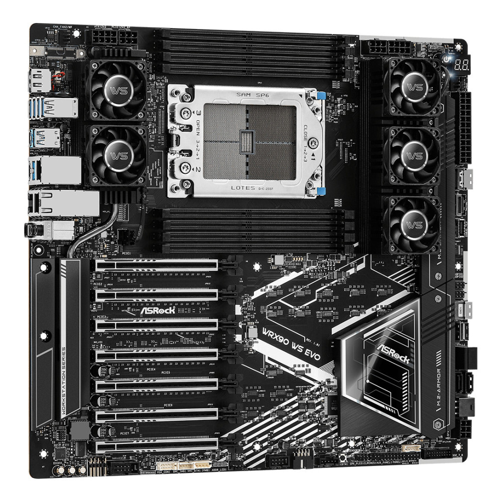 Asrock WRX90 WS EVO carte mère AMD WRX90 Socket sTR5 EEB