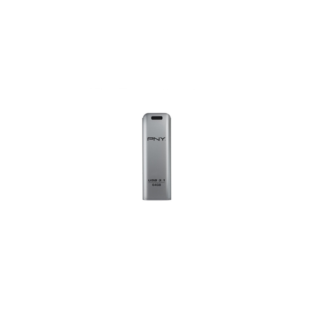 PNY FD64GESTEEL31G-EF lecteur USB flash 64 Go 3.2 Gen 1 (3.1 Gen 1) Acier inoxydable
