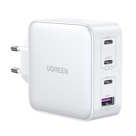Ugreen 15337 chargeur d'appareils mobiles Universel Blanc Secteur Charge rapide Intérieure