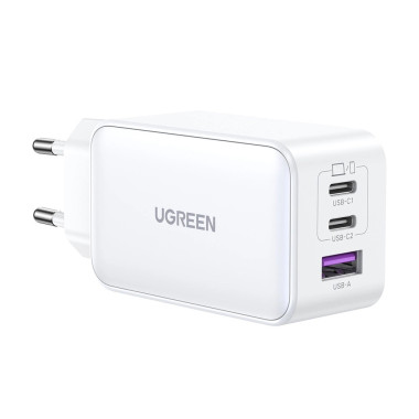 Ugreen 15339 chargeur d'appareils mobiles Universel Blanc Secteur Charge rapide Intérieure