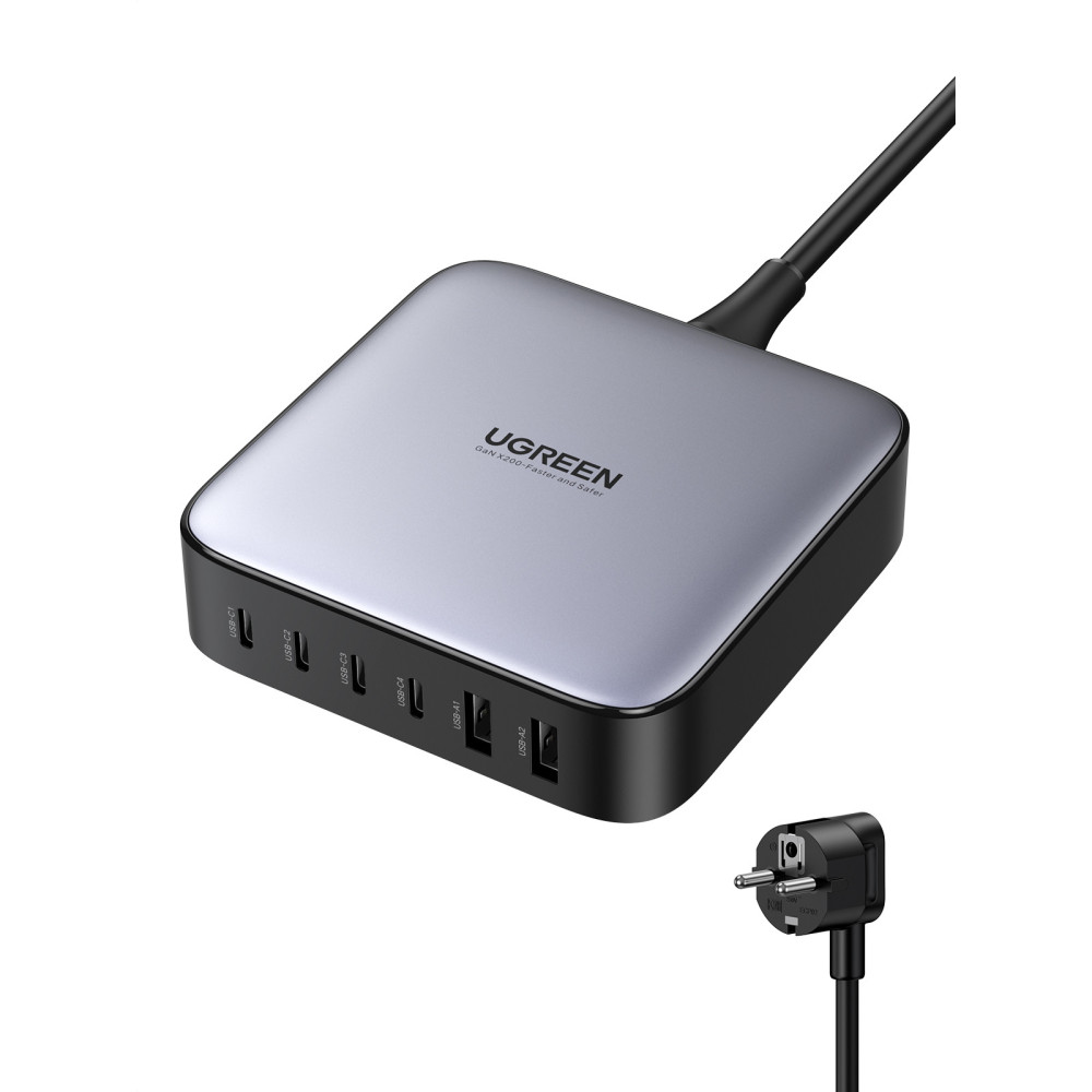 Ugreen Nexode Universel Noir, Gris Secteur Charge rapide Intérieure