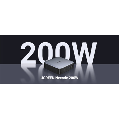 Ugreen Nexode Universel Noir, Gris Secteur Charge rapide Intérieure