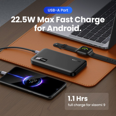 Ugreen 25742 banque d'alimentation électrique Lithium-Ion (Li-Ion) 10000 mAh Noir