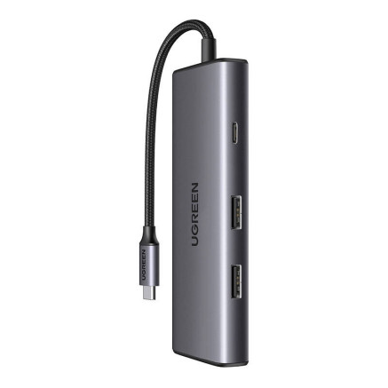 Ugreen 15531 hub & concentrateur USB Type-C 1000 Mbit s Gris