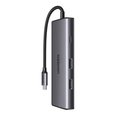 Ugreen 15531 hub & concentrateur USB Type-C 1000 Mbit s Gris