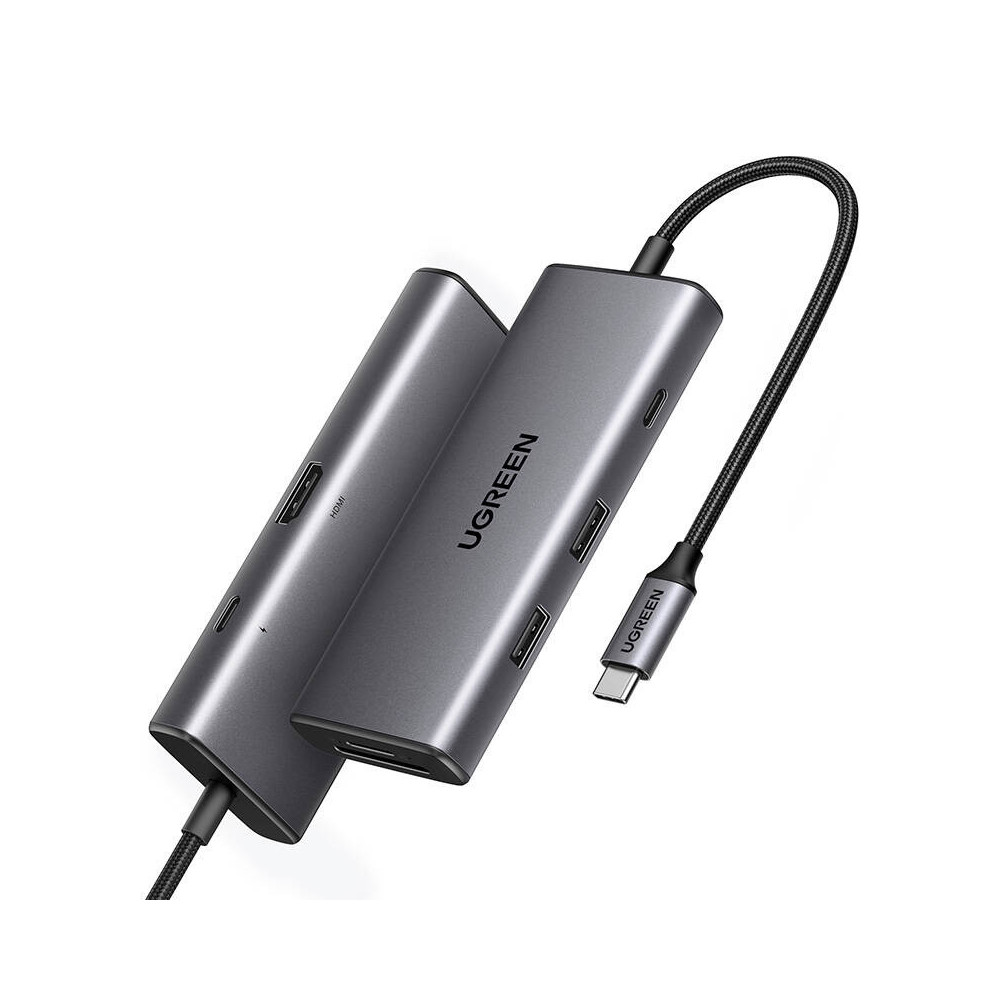 Ugreen 15531 hub & concentrateur USB Type-C 1000 Mbit s Gris