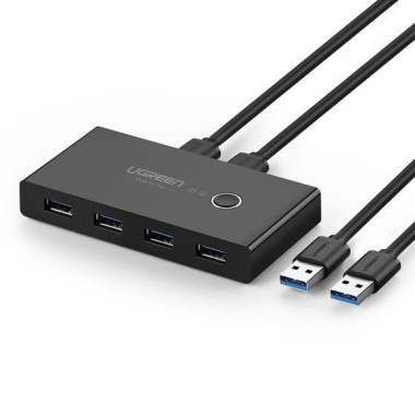 Ugreen 30768 hub & concentrateur USB 3.2 Gen 1 (3.1 Gen 1) Type-A 5000 Mbit s Noir