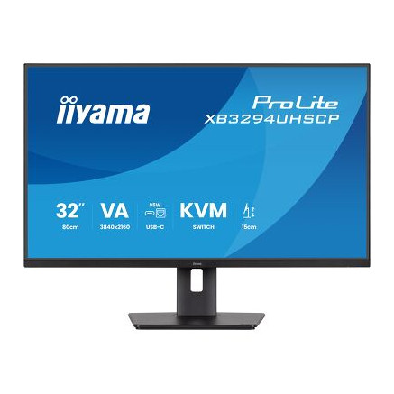 IIYAMA XB3294UHSCP-B1 (Prolite) - 31,5p VA 4K 400cdm² 2ms 2HDMI-1DP USB-C x1 (PD 95W) USB-C DOCK 2 | ECP Grossiste informatique