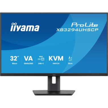 IIYAMA XB3294UHSCP-B1 (Prolite) - 31,5p VA 4K 400cdm² 2ms 2HDMI-1DP USB-C x1 (PD 95W) USB-C DOCK 2 | ECP Grossiste informatique