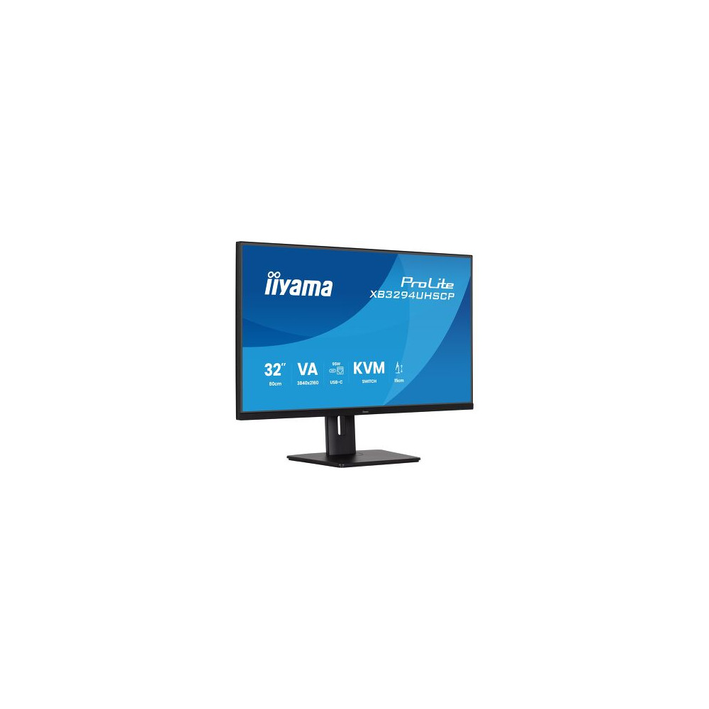 IIYAMA XB3294UHSCP-B1 (Prolite) - 31,5p VA 4K 400cdm² 2ms 2HDMI-1DP USB-C x1 (PD 95W) USB-C DOCK 2 | ECP Grossiste informatique