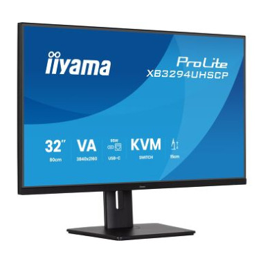 IIYAMA XB3294UHSCP-B1 (Prolite) - 31,5p VA 4K 400cdm² 2ms 2HDMI-1DP USB-C x1 (PD 95W) USB-C DOCK 2 | ECP Grossiste informatique