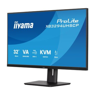 IIYAMA XB3294UHSCP-B1 (Prolite) - 31,5p VA 4K 400cdm² 2ms 2HDMI-1DP USB-C x1 (PD 95W) USB-C DOCK 2 | ECP Grossiste informatique