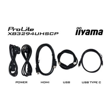IIYAMA XB3294UHSCP-B1 (Prolite) - 31,5p VA 4K 400cdm² 2ms 2HDMI-1DP USB-C x1 (PD 95W) USB-C DOCK 2 | ECP Grossiste informatique