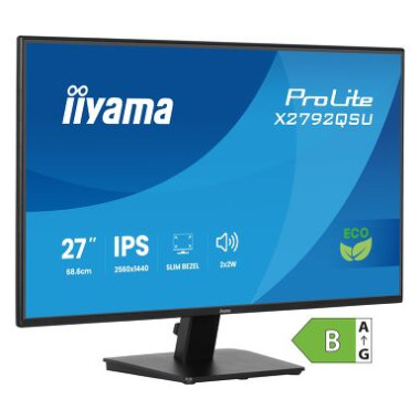 IIYAMA X2792QSU-B1 (Prolite) - 27p IPS QHD 3ms 350cd/m² 1DP-1HDMI 2x2W Noir | ECP Grossiste informatique
