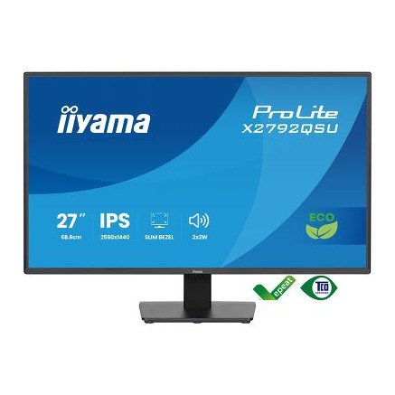 IIYAMA X2792QSU-B1 (Prolite) - 27p IPS QHD 3ms 350cd/m² 1DP-1HDMI 2x2W Noir | ECP Grossiste informatique