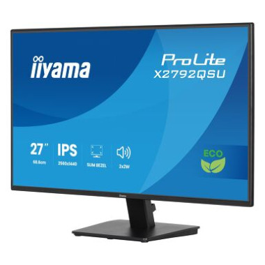 IIYAMA X2792QSU-B1 (Prolite) - 27p IPS QHD 3ms 350cd/m² 1DP-1HDMI 2x2W Noir | ECP Grossiste informatique