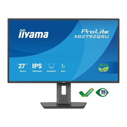 IIYAMA XB2792QSU-B1 (Prolite) - 27p IPS QHD 3ms 350cd 1HDMI-1DP 2x2W Réglable Noir | ECP Grossiste informatique