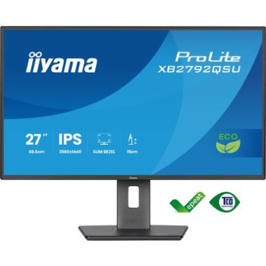 IIYAMA XB2792QSU-B1 (Prolite) - 27p IPS QHD 3ms 350cd 1HDMI-1DP 2x2W Réglable Noir | ECP Grossiste informatique