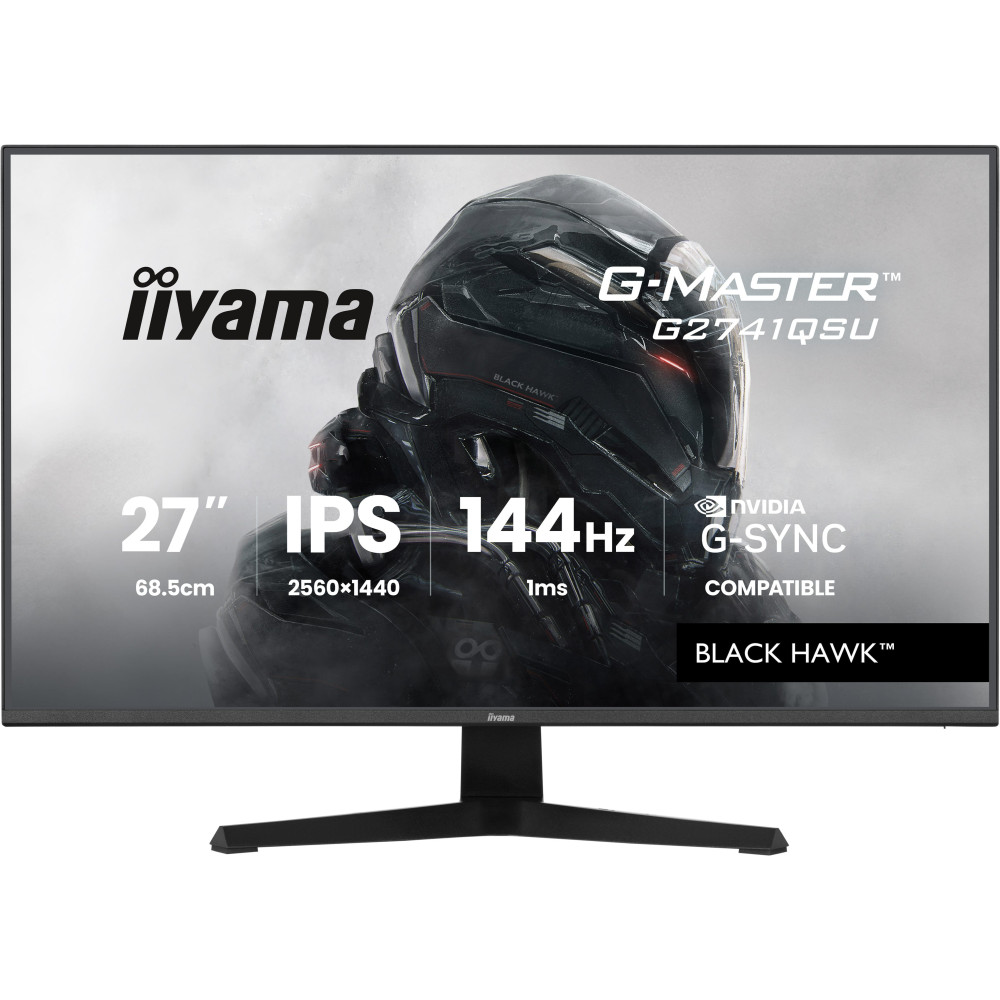 iiyama G-MASTER G2741QSU-B1 écran plat de PC 68,6 cm (27") 2560 x 1440 pixels Noir iiyama G-MASTER G2741QSU-B1 écran plat de PC 68,6 cm (27") 2560 x 1440 pixels Noir