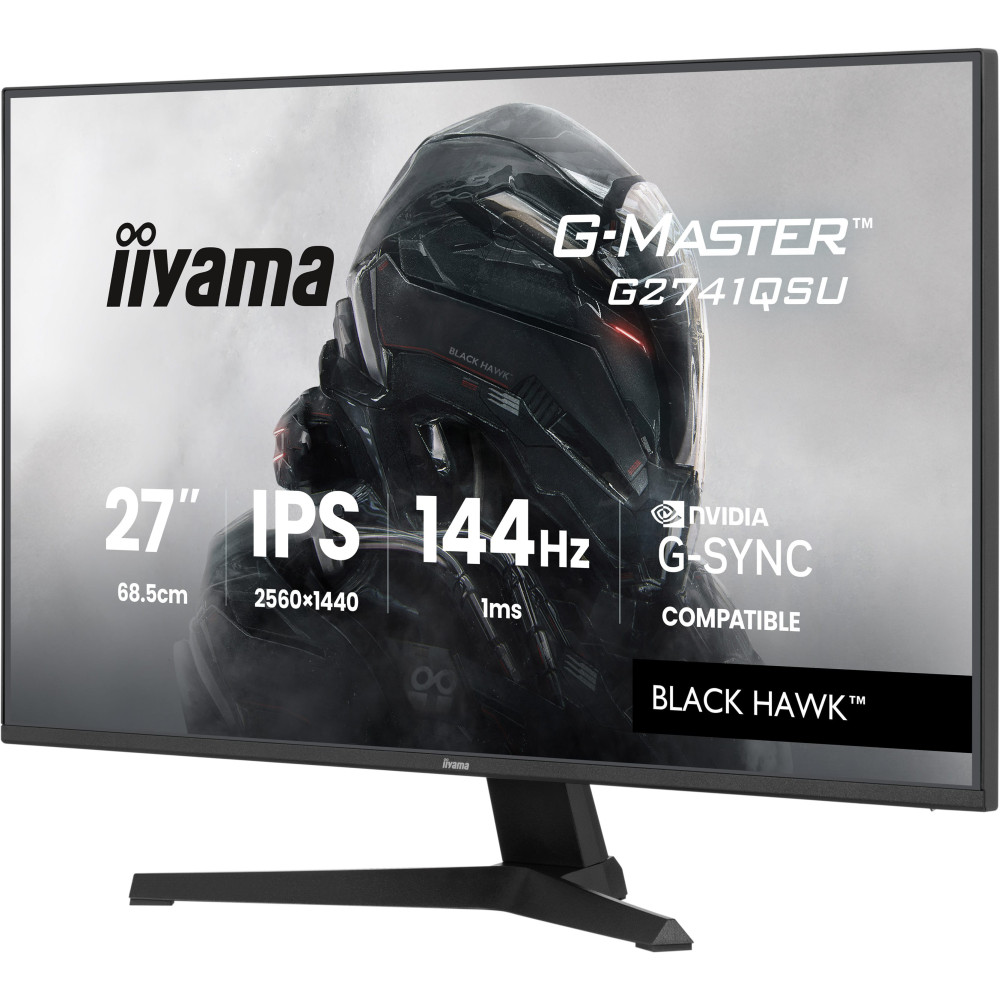 iiyama G-MASTER G2741QSU-B1 écran plat de PC 68,6 cm (27") 2560 x 1440 pixels Noir iiyama G-MASTER G2741QSU-B1 écran plat de PC 68,6 cm (27") 2560 x 1440 pixels Noir