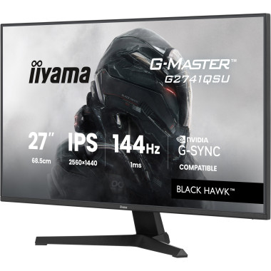 iiyama G-MASTER G2741QSU-B1 écran plat de PC 68,6 cm (27") 2560 x 1440 pixels Noir