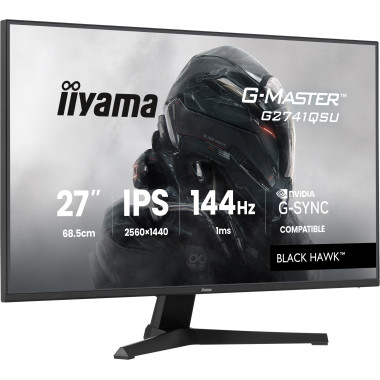 iiyama G-MASTER G2741QSU-B1 écran plat de PC 68,6 cm (27") 2560 x 1440 pixels Noir