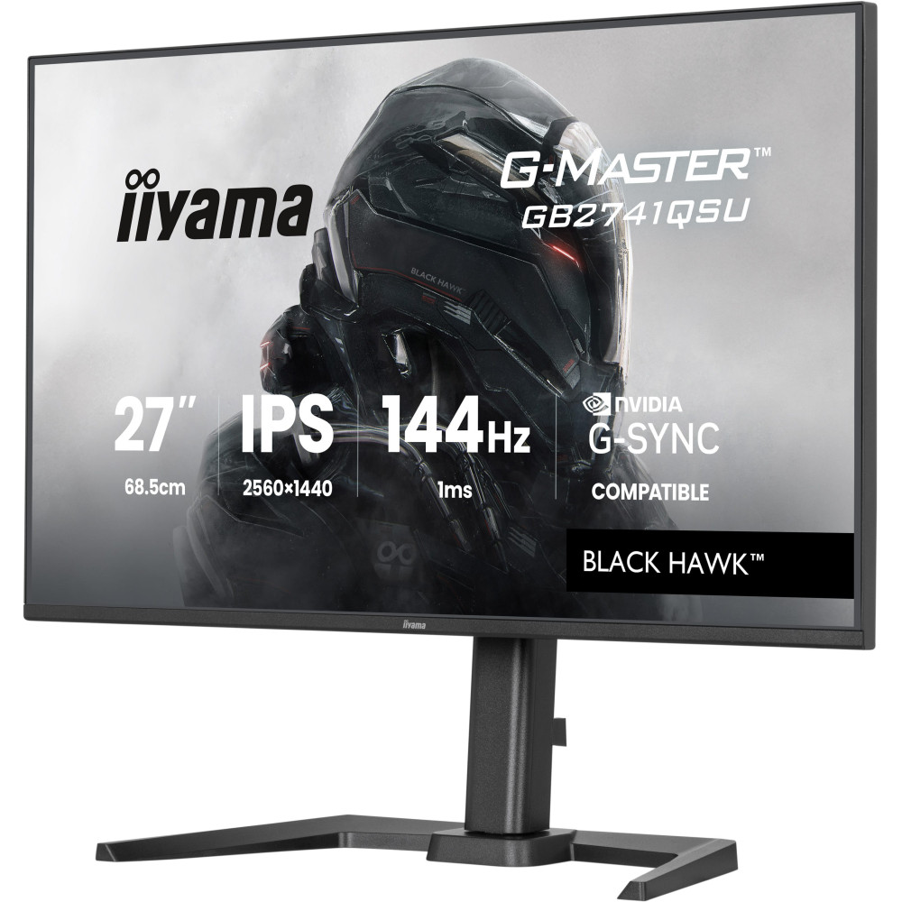 iiyama G-MASTER GB2741QSU-B1 écran plat de PC 68,6 cm (27") 2560 x 1440 pixels Noir iiyama G-MASTER GB2741QSU-B1 écran plat de PC 68,6 cm (27") 2560 x 1440 pixels Noir