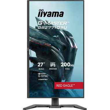 iiyama GB2771QSU-B1 écran plat de PC 68,6 cm (27") 2560 x 1440 pixels Wide Quad HD Noir