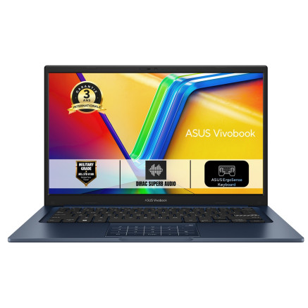 ASUS X1404VA-EB1423W (Vivobook) - 14p FHD I7-1355U 16Go 512Go Iris Xe Windows 11 Familial Bleu | ECP Grossiste informatique