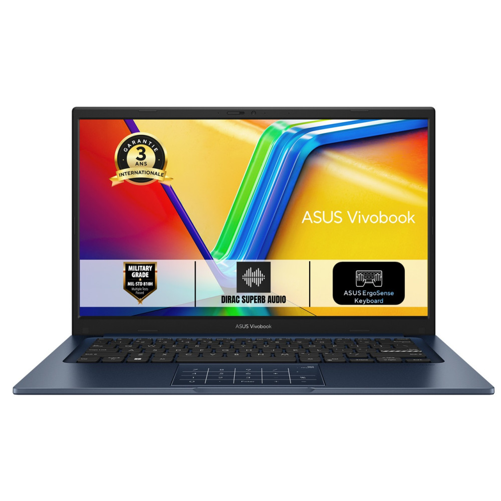 Asus X1404VA-AM446W (VivoBook 14) - 14p FHD I7-1355U 16Go 1To Iris Xe Graphics Windows 11 Familial  | ECP Grossiste informatique Asus X1404VA-AM446W (VivoBook 14) - 14p FHD I7-1355U 16Go 1To Iris Xe Graphics Windows 11 Familial  | ECP Grossiste informatique