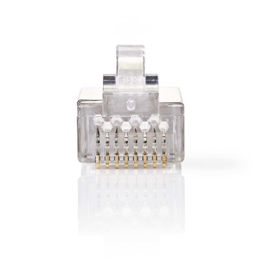 Nedis CCGB89307ME connecteur de fils RJ45 Transparent