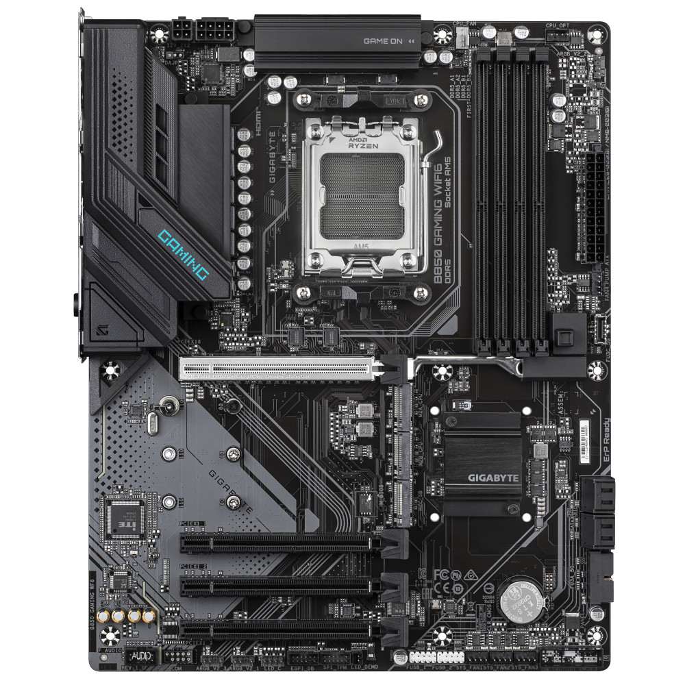 GIGABYTE B850 GAMING WIFI6 Carte Mère - AMD Ryzen 9000 Series CPUs, VRM numérique 6+2+2 phases, jusqu'à 8200MHz DDR5 (OC), GIGABYTE B850 GAMING WIFI6 Carte Mère - AMD Ryzen 9000 Series CPUs, VRM numérique 6+2+2 phases, jusqu'à 8200MHz DDR5 (OC),